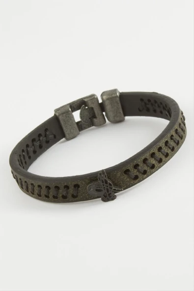 Tuğra Kaliteli Suni Deri Bileklik - Resim 2