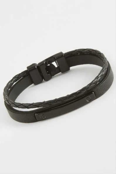 Çubuk Kaliteli Suni Deri Bileklik - Resim 2