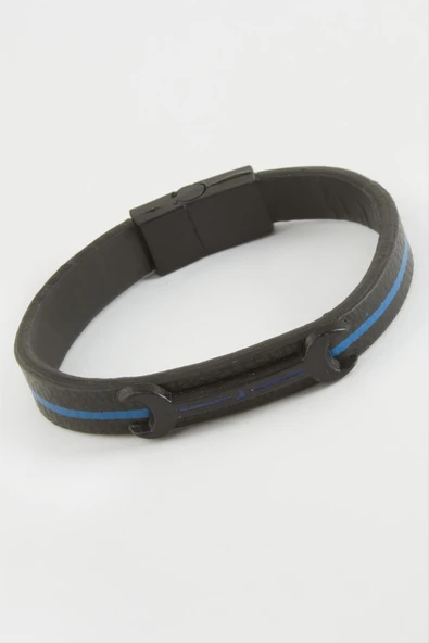 Anahtar Mıknatıslı Suni Deri Bileklik - Resim 2