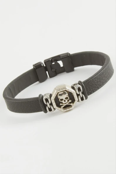 Kuru Kafa Kaliteli Suni Deri Bileklik - Resim 2