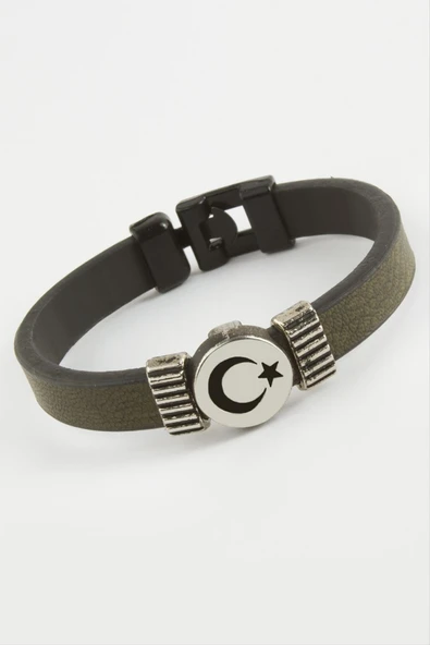 Ay Yıldız Kaliteli Suni Deri Bileklik ürün görseli