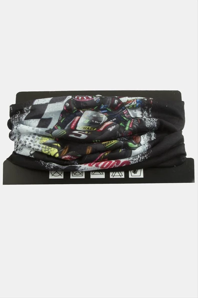 Motorcu Desenli Baff Boyunluk