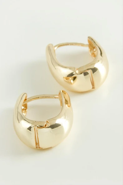 Oval Trend Metal Küpe ürün görseli