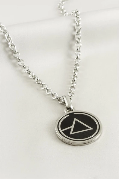 Üçgen Erkek Kolye - Resim 2