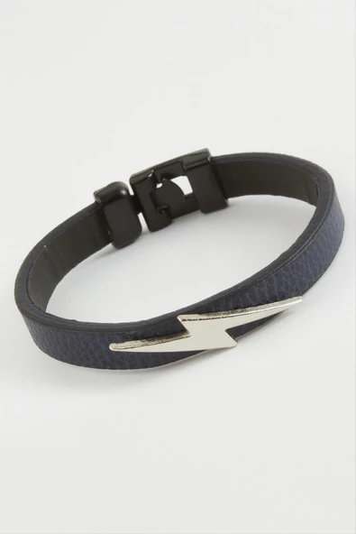 Şimşek Kaliteli Suni Deri Bileklik - Resim 2