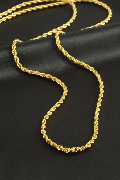 Burgulu Zincir Kolye 80 cm - Resim 2