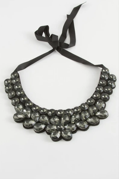 Papatya Taşlı Yaka Kolye - Resim 5