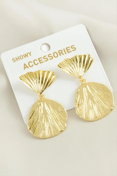 Oval Trend Metal Küpe ürün görseli 1