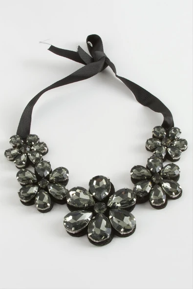 Papatya Taşlı Yaka Kolye - Resim 8