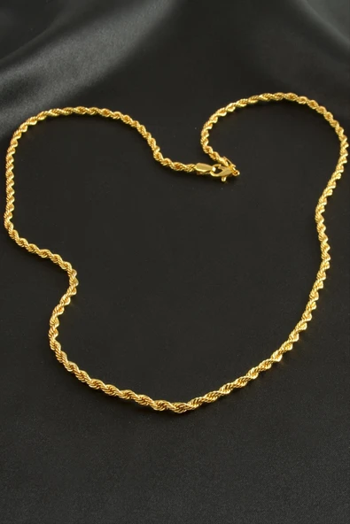 Burgulu Zincir Kolye 60 cm ürün görseli