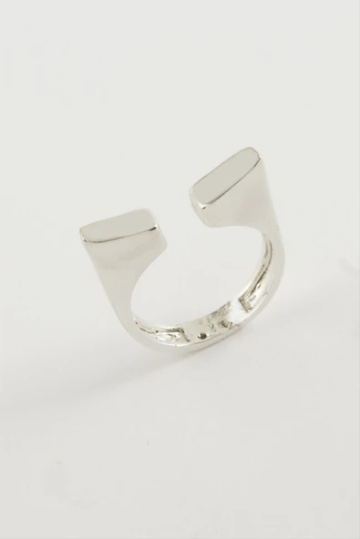 Köşeli Metal Yüzük - Resim 2