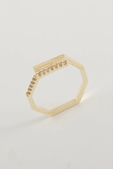 Köşeli Taşlı Yüzük ürün görseli