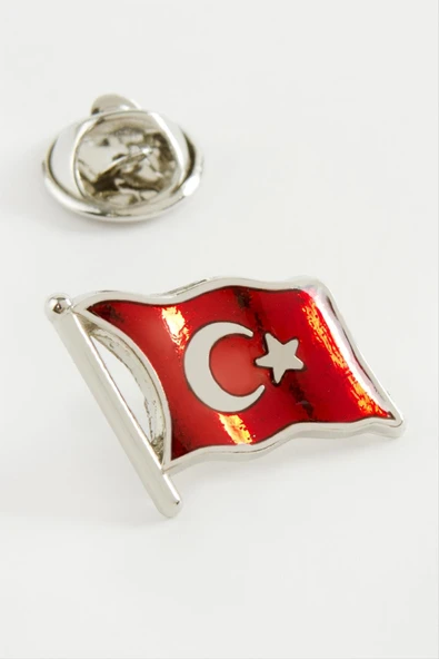 Türk Bayrağı Yaka Rozet - 2
