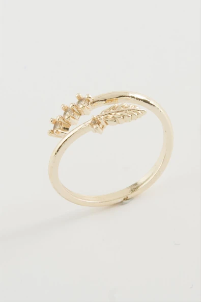 Yaprak Zirkon Taşlı Yüzük - Resim 3