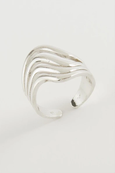 Oval Metal Yüzük - Resim 2