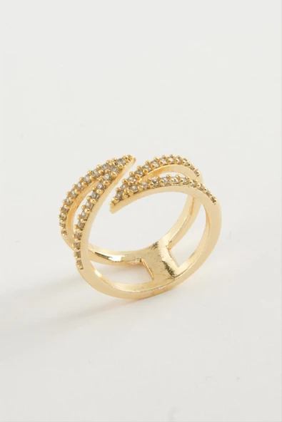 Yaprak Zirkon Taşlı Yüzük ürün görseli