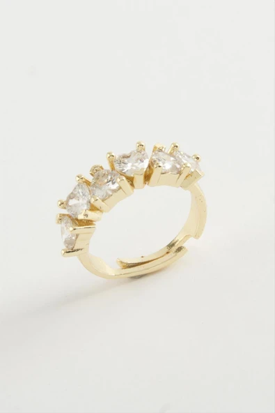 Kalp Zirkon Taşlı Yüzük ürün görseli