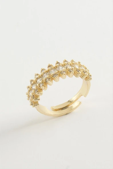 Oval Zirkon Taşlı Yüzük - Resim 3