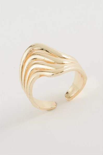 Oval Metal Yüzük - Resim 3