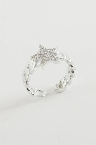 Yıldız Zirkon Taşlı Yüzük - Resim 2