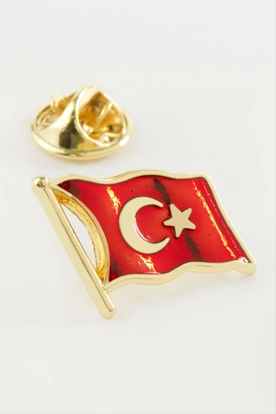 Türk Bayrağı Yaka Rozet