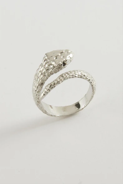 Yılan Metal Yüzük - Resim 2