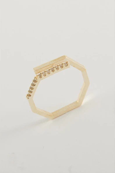 Köşeli Taşlı Yüzük - Resim 2