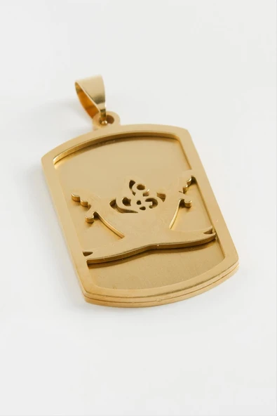 Zülfikar Çelik Kolye Ucu 4 cm ürün görseli 1