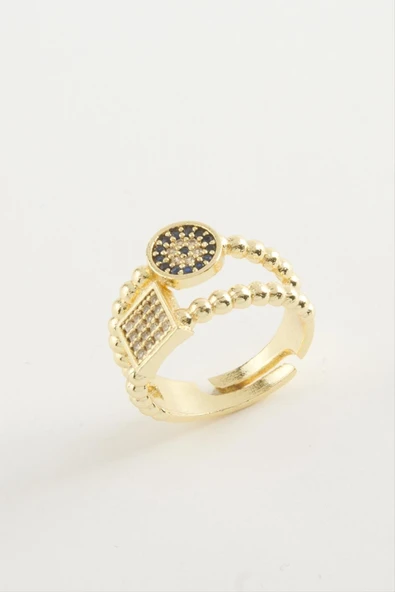 Kare Nazar Taşlı Yüzük ürün görseli