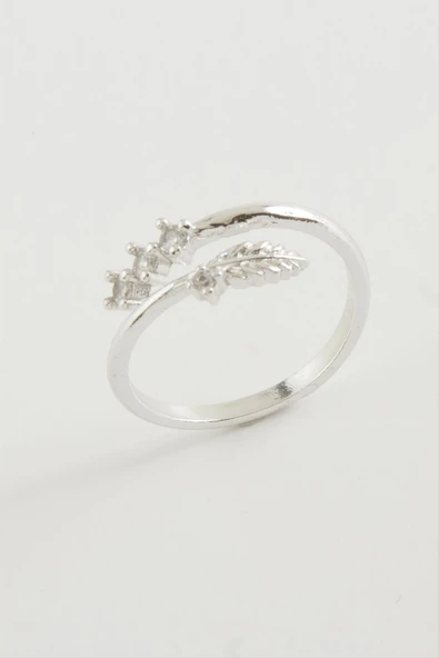 Yaprak Zirkon Taşlı Yüzük - Resim 2