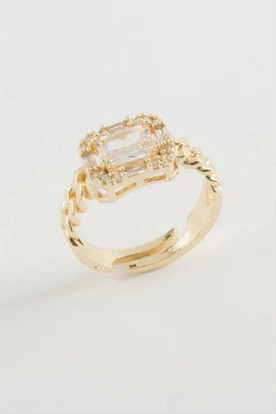 Baget Zirkon Taşlı Yüzük - Resim 3