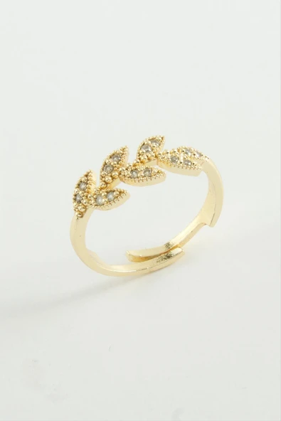 Yaprak Zirkon Taşlı Yüzük - Resim 3