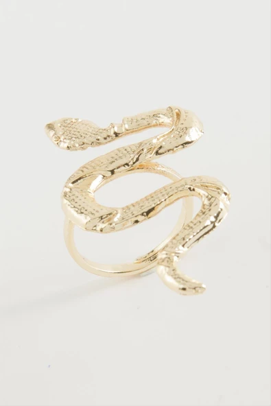 Yılan Metal Yüzük - Resim 2