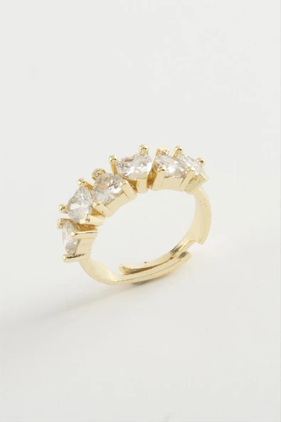 Kalp Zirkon Taşlı Yüzük - Resim 2