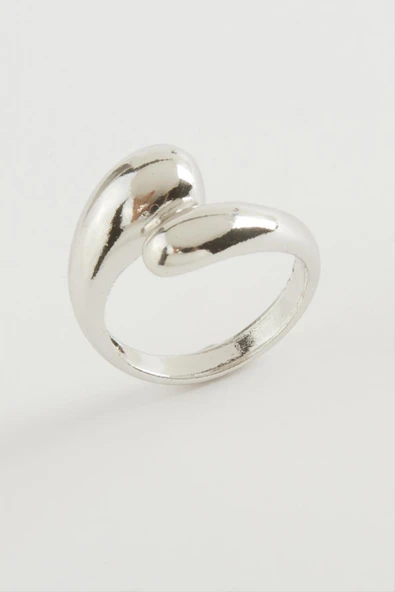 Su Damlası Metal Yüzük - Resim 2