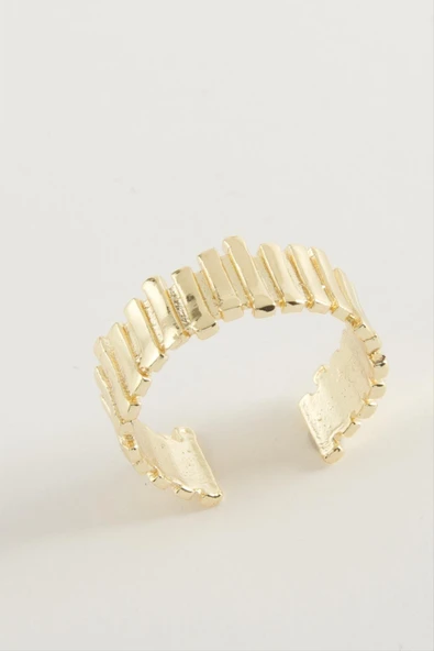 Çizgili Metal Yüzük - Resim 2