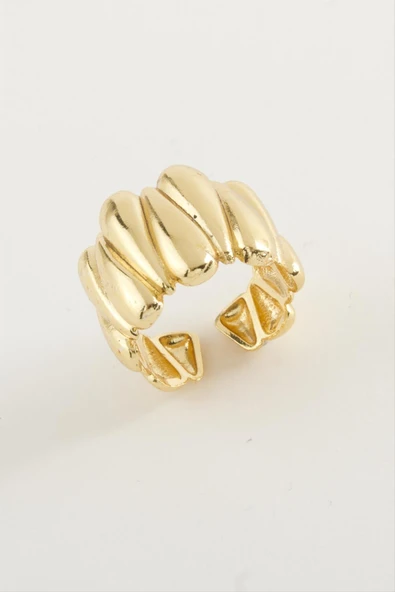 Oval Metal Yüzük - Resim 2