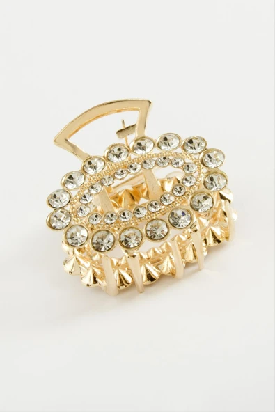 Oval Taşlı Metal Mandal Toka 4,5 cm ürün görseli