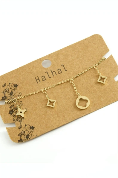 Çiçek Lüks Çelik Halhal ürün görseli