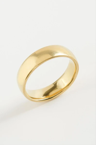 Çelik Alyans Yüzük 6 mm - Resim 6