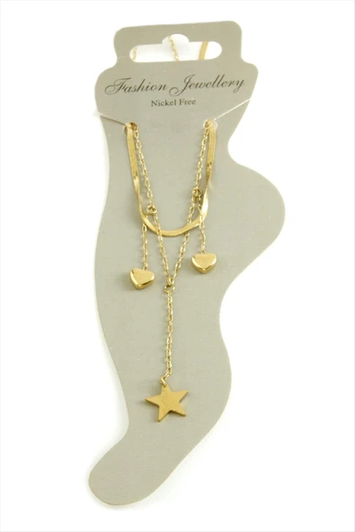 Kalp Lüks Çelik Halhal ürün görseli