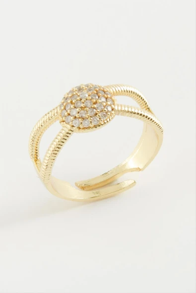 Yuvarlak Taşlı Yüzük - Resim 3