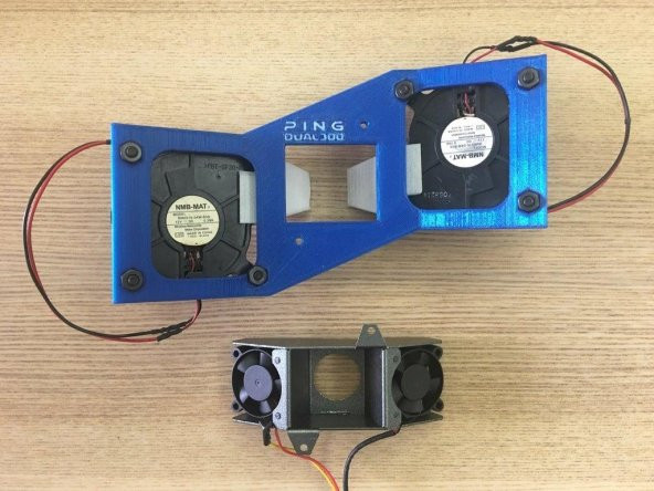 Ping Çift 300 3D Yazıcı İçin Turbo Fan Tutucu Ve Fan Kanalı Plastik Aparat - 1