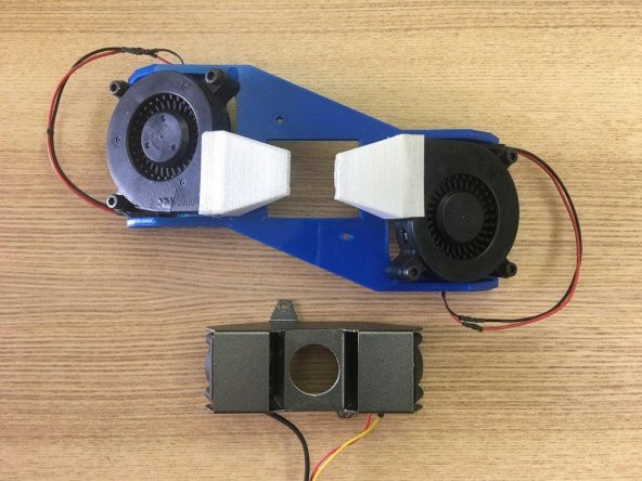 Ping Çift 300 3D Yazıcı İçin Turbo Fan Tutucu Ve Fan Kanalı Plastik Aparat - 2