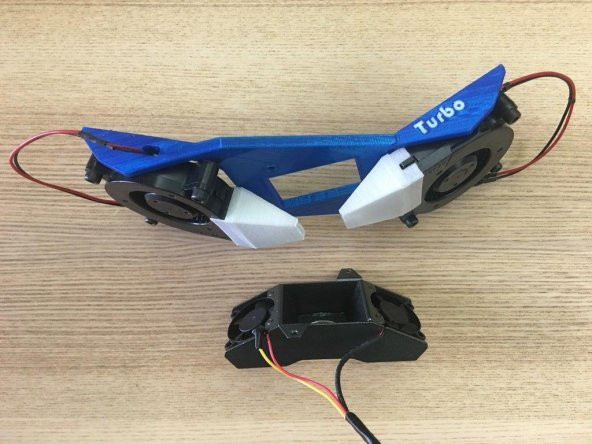 Ping Çift 300 3D Yazıcı İçin Turbo Fan Tutucu Ve Fan Kanalı Plastik Aparat - 3