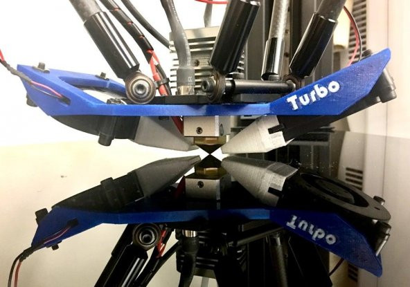 Ping Çift 300 3D Yazıcı İçin Turbo Fan Tutucu Ve Fan Kanalı Plastik Aparat - 4