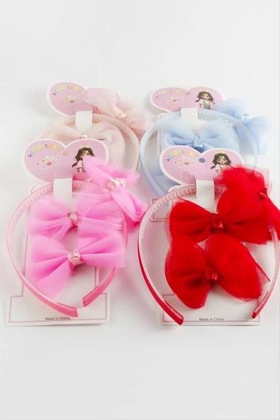 Fiyong Tüllü Toka Taç - Resim 3