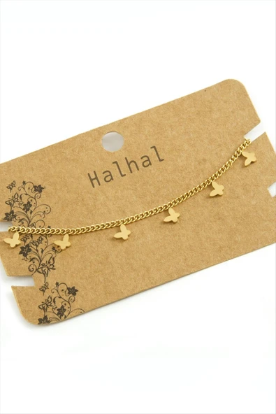 Kelebek Lüks Çelik Halhal - Resim 2