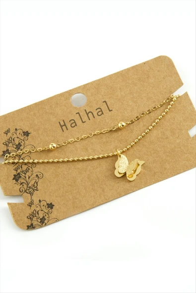 Kelebek Lüks Çelik Halhal ürün görseli