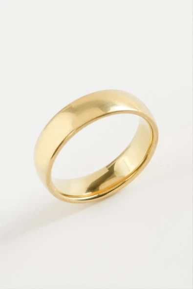 Çelik Alyans Yüzük 6 mm - Resim 3